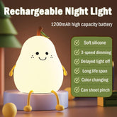 Cute Pear Night Light for Kids