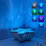 Dynamic Water Ripple Starfish Lamp Projector