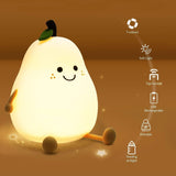 Cute Pear Night Light for Kids