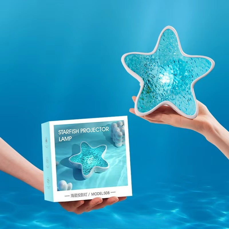 Dynamic Water Ripple Starfish Lamp Projector